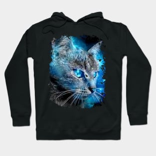 Blue Cat Hoodie